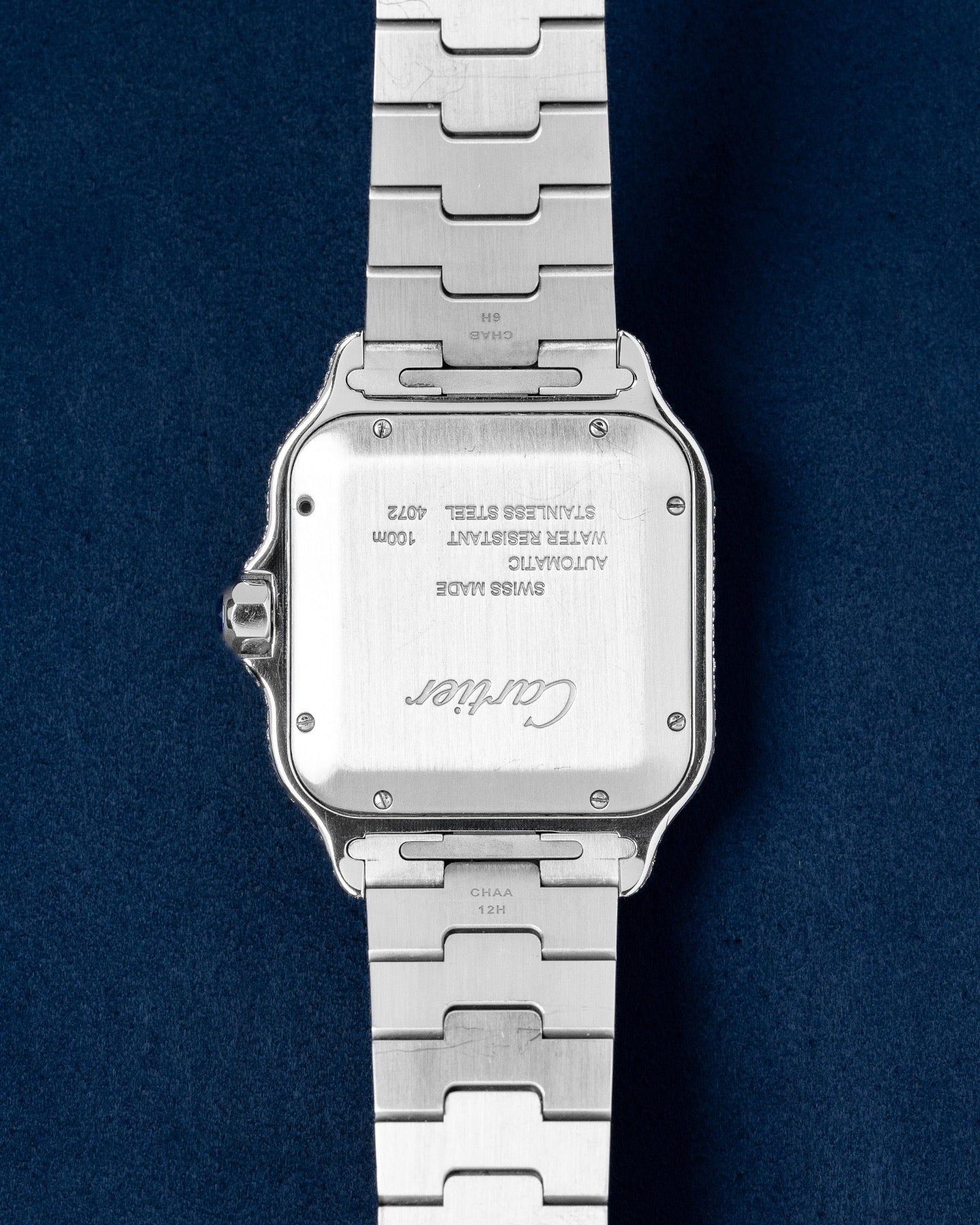 Iced Out Cartier Santos De Cartier WSSA0018 | Grand Caliber Dallas, TX