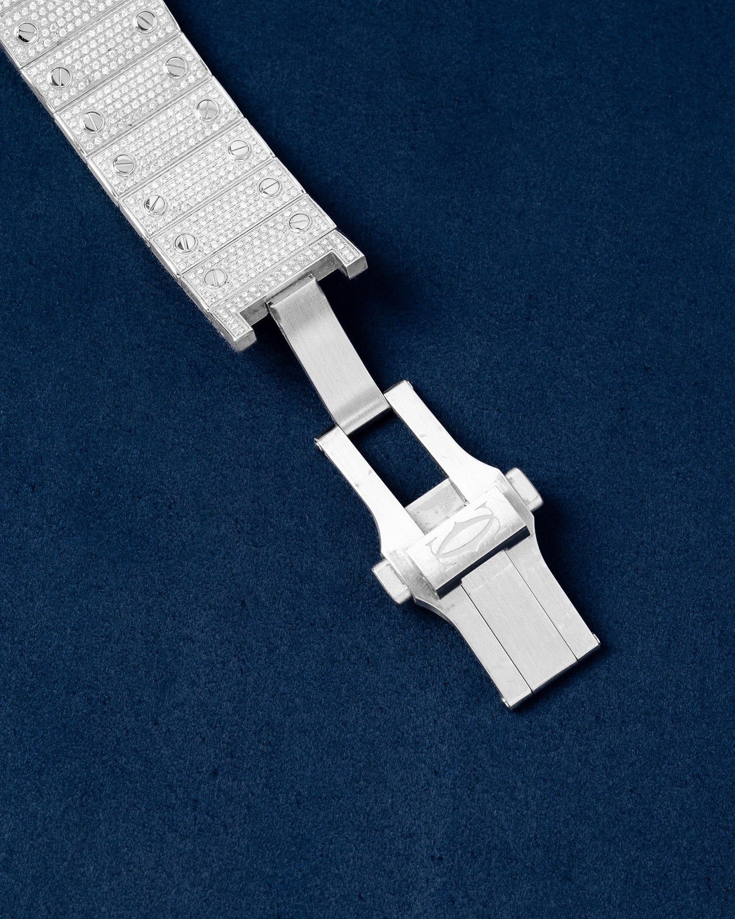 Iced Out Cartier Santos De Cartier WSSA0018 | Grand Caliber Dallas, TX
