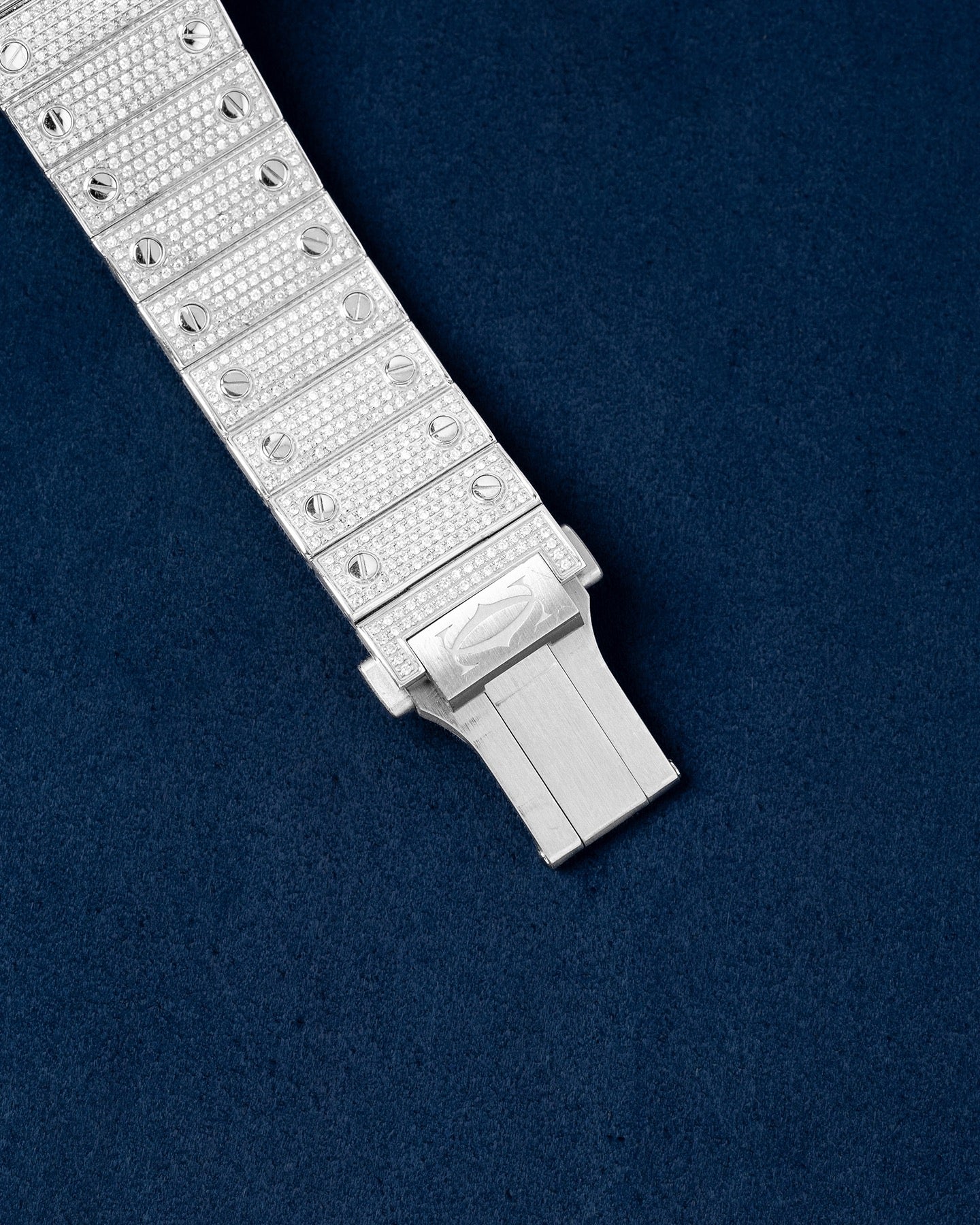 Iced Out Cartier Santos De Cartier WSSA0018 | Grand Caliber Dallas, TX
