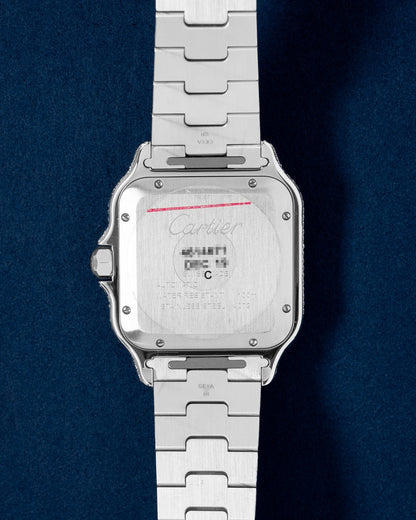Aftermarket Diamond Cartier Santos De Cartier WSSA0018 | Grand Caliber DFW, Texas