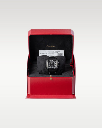 39.8 Black Cartier Santos De Cartier WSSA0039 | Grand Caliber Dallas, TX