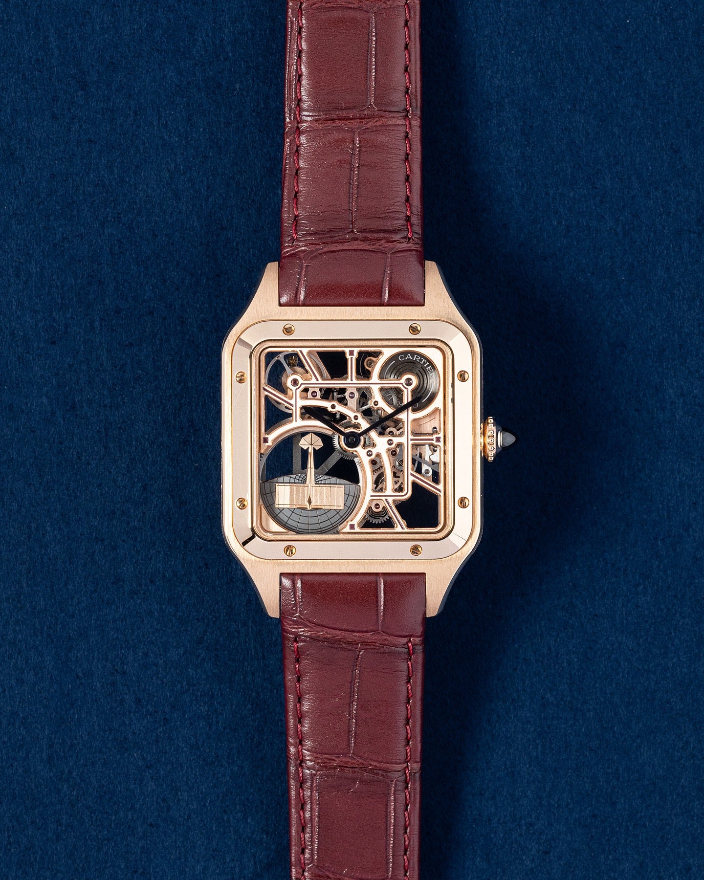 New Rose Gold Cartier Santos Dumont WHSA0030 | Grand Caliber Dallas, TX