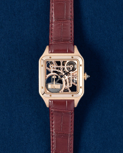 New Rose Gold Cartier Santos Dumont WHSA0030 | Grand Caliber Dallas, TX