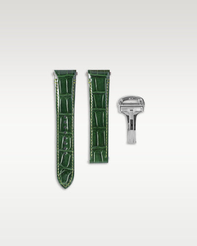 New Green Cartier Santos Large  WSSA0062 | Grand Caliber Dallas, Texas
