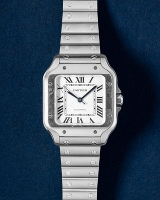 35.1mm Stainless Steel 2021 Cartier Santos WSSA0029 Watch