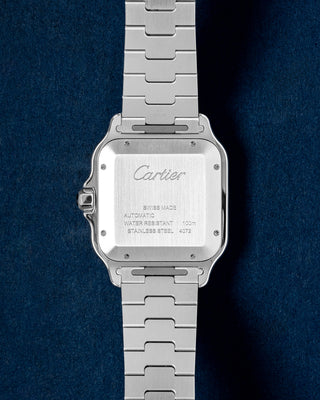 Gray SS Cartier Santos ADLC Bezel | Grand Caliber Watches