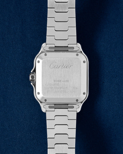 Brand New Cartier Santos Brown Sunray 35.1mm WSSA0065 | Grand Caliber Dallas, TX