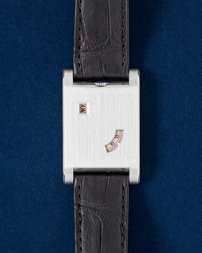 Platinum Cartier Tank A Guichet WGTA0237 | Grand Caliber Watches DFW