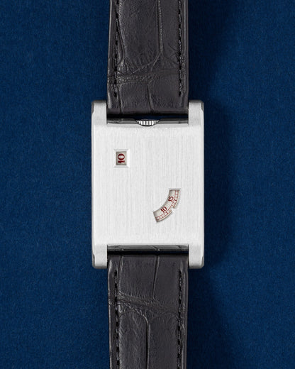 Platinum Cartier Tank A Guichet WGTA0237 | Grand Caliber Watches DFW