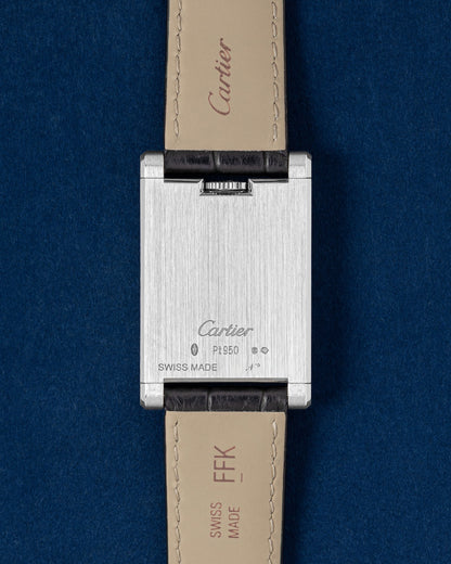Platinum Cartier Tank A Guichet WGTA0237 | Grand Caliber Watches DFW