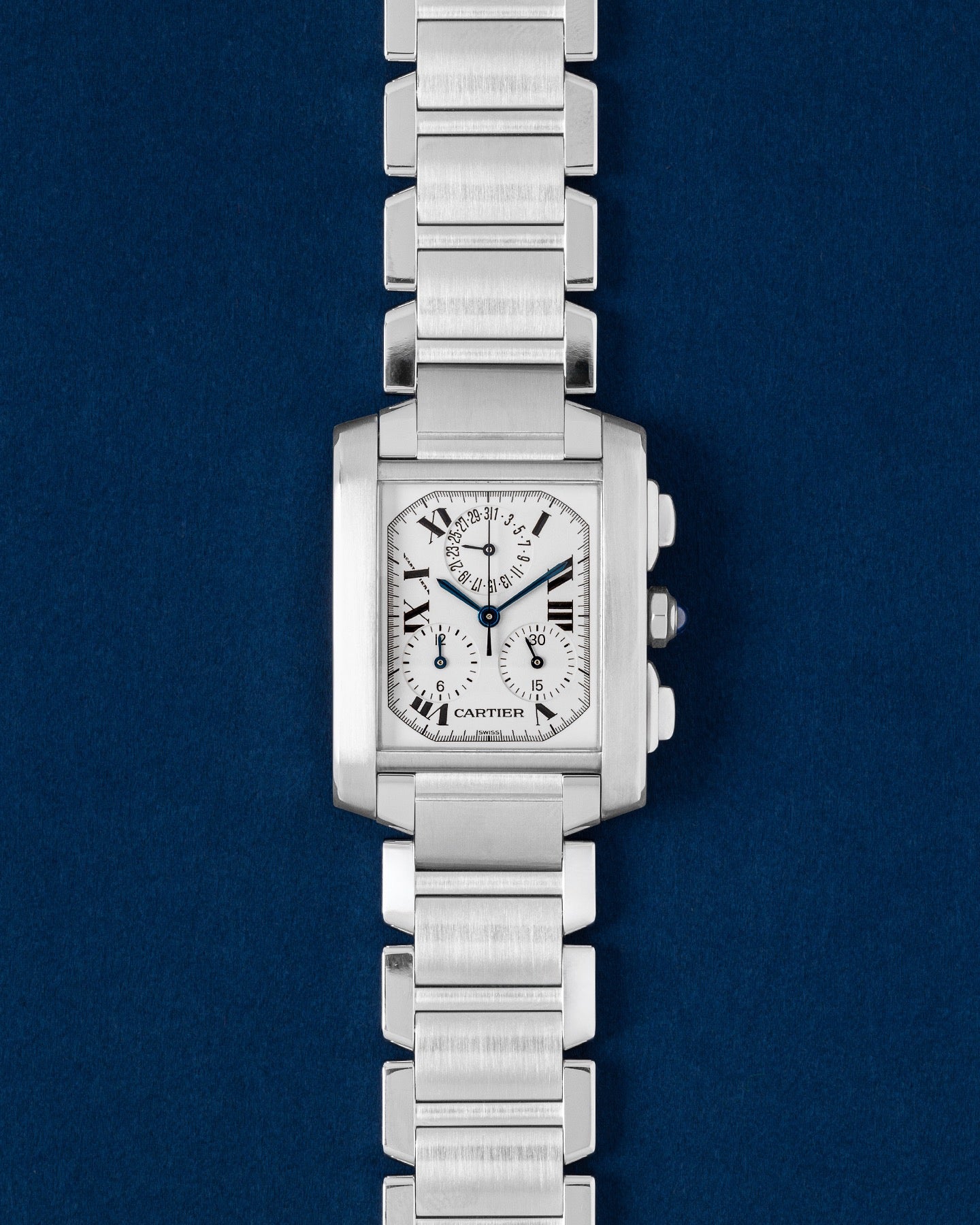 Cartier Tank Francaise Chronoflex W51001Q3