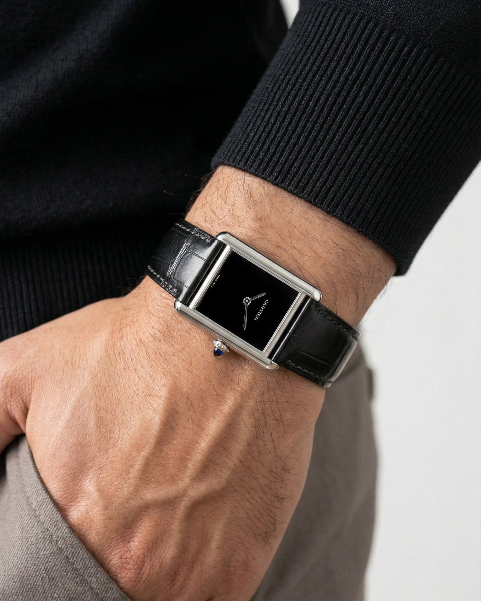 Cartier Tank Must Black Cartier WSTA0072