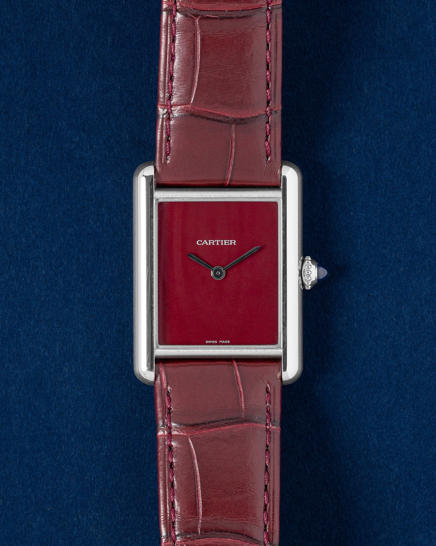 Red Cartier Tank Must WSTA0054 | Grand Caliber Dress Watches Dallas