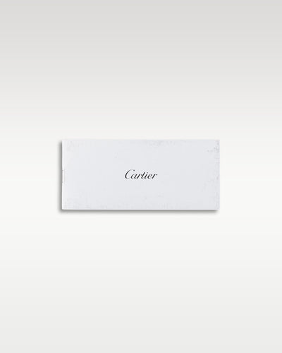 Official Cartier user manual and operating instructions documentation folder insert