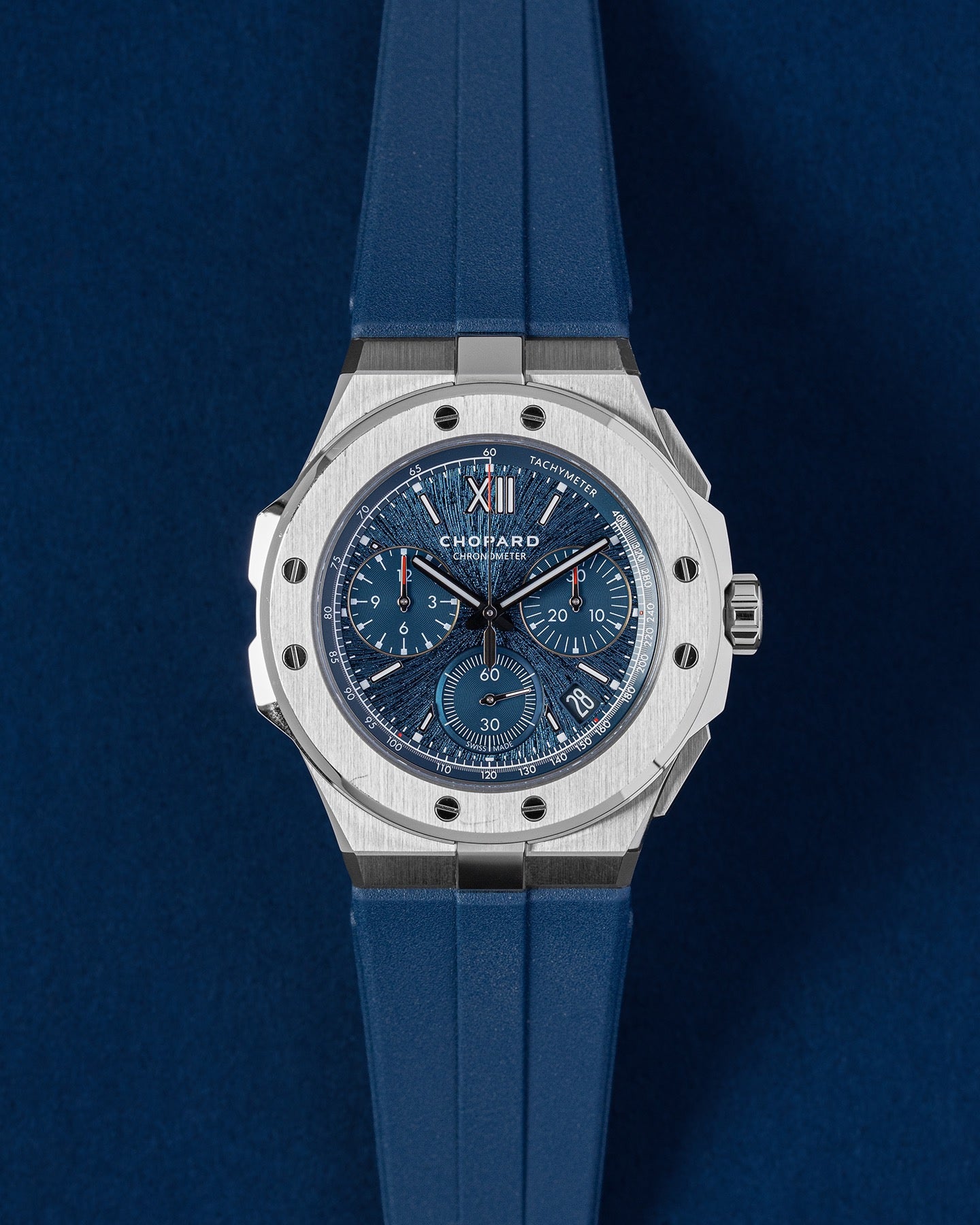 Chopard Automatic Aletsch Blue Dial Men's Alpine Eagle Xl 298609-3003