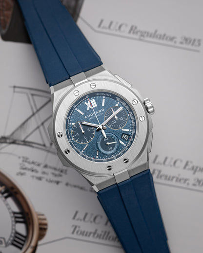 Chopard Automatic Aletsch Blue Dial Men's Alpine Eagle Xl 298609-3003