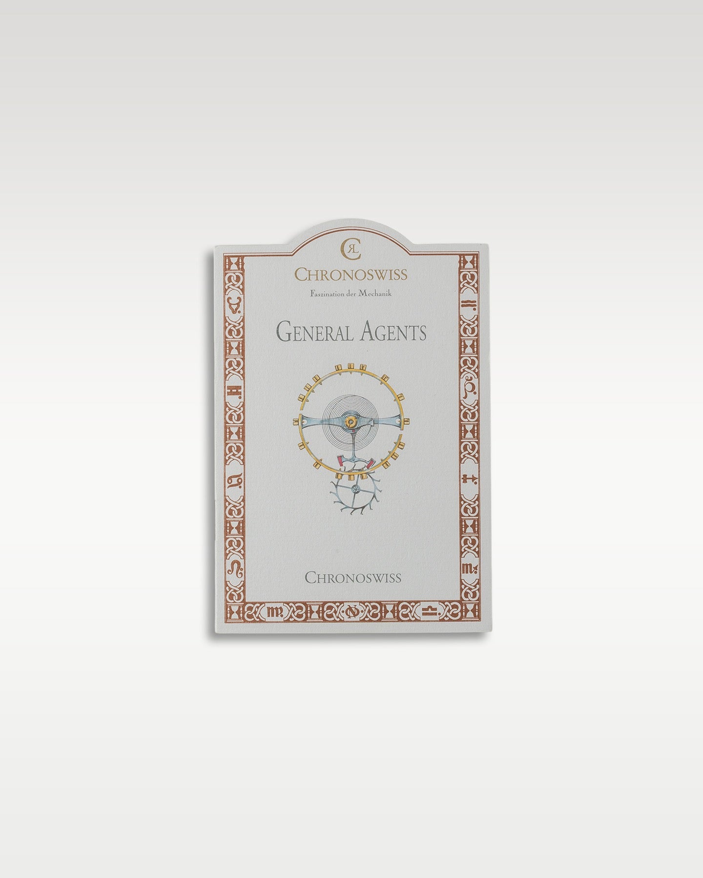official Chronoswiss user instructions manual booklet displaying watch complications diagrams