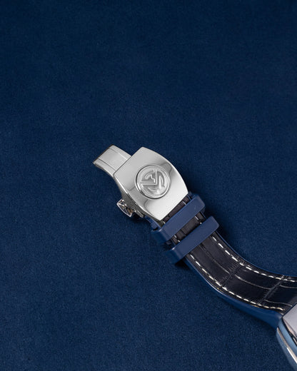 Steel Blue Franck Muller Vanguard Yachting V41 SC DT Watch | Grand Caliber