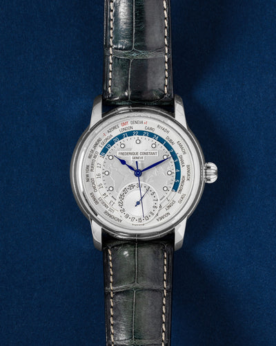 Frederique Constant Worldtimer FC-718X4H4/6 | Grand Caliber Watches TX