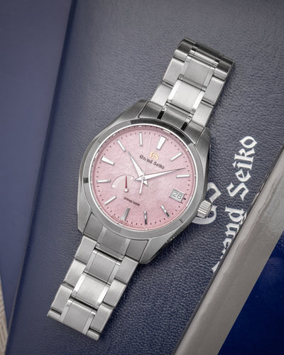 Grand Seiko Heritage Spring Drive Pink Snowflake SBGA497