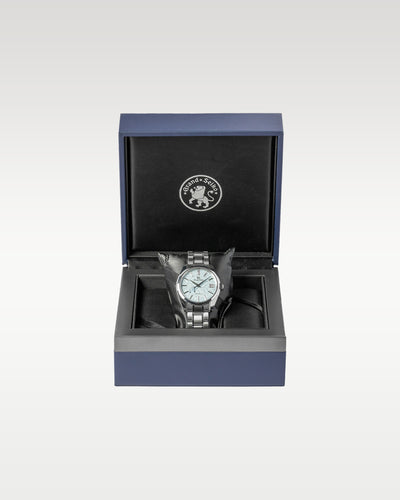Limited Edition Steel Grand Seiko Spring Drive SBGA387 Kira-Zuri Dial Watch