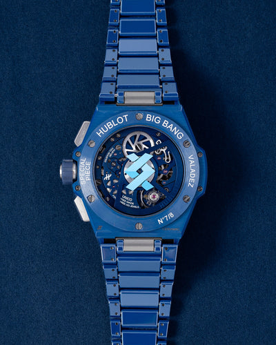 Hublot Big Bang Integrated Blue Ceramic Berger Limited Edition | Grand Caliber Dallas, Texas