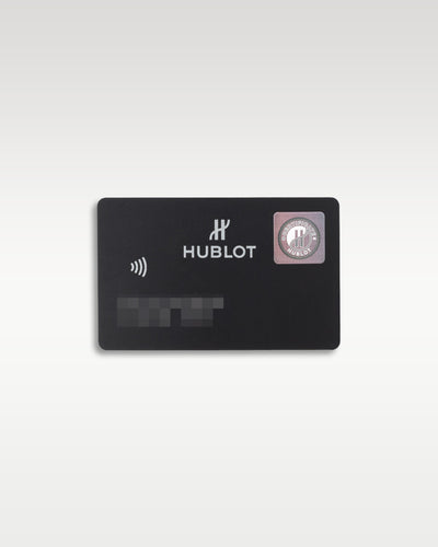 Official electronic Hublotista smart chip international warranty identity card for reference 525.NX.0170.LR
