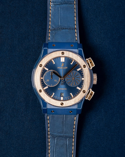 Limited Edition Hublot Classic Fusion Chronograph Boutique Mykonos 521.EO.7128.LR.MYO21
