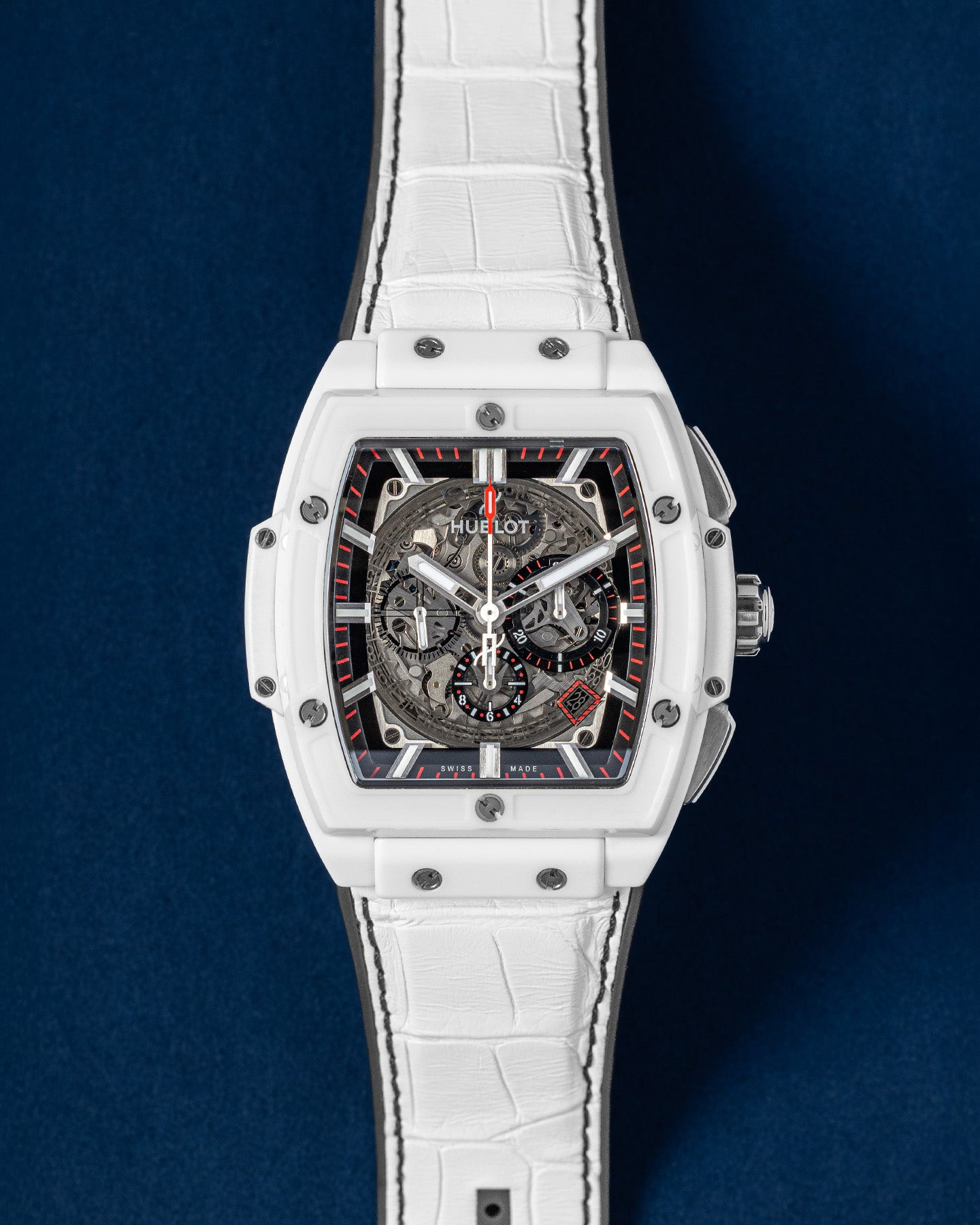 45mm Ceramic White Hublot Spirit Of Big Bang 601.HX.0173.LR Watch | Grand Caliber