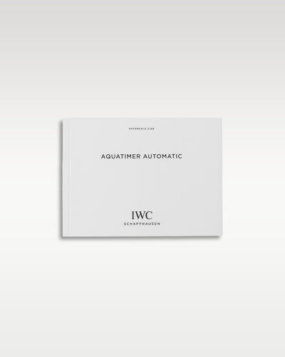 Official white IWC Aquatimer Automatic owners user guide and mechanical dive watch operating instructions booklet
