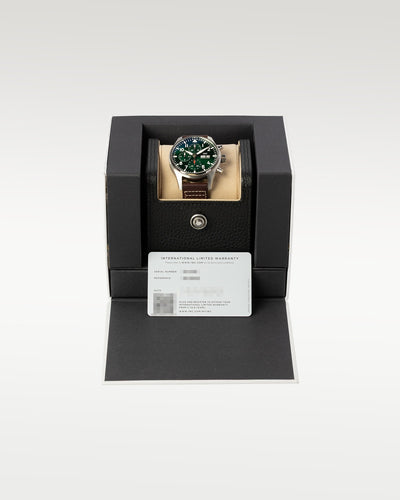 IWC Green Dial Chronograph 43 IW378005 | Grand Caliber Dallas, Texas