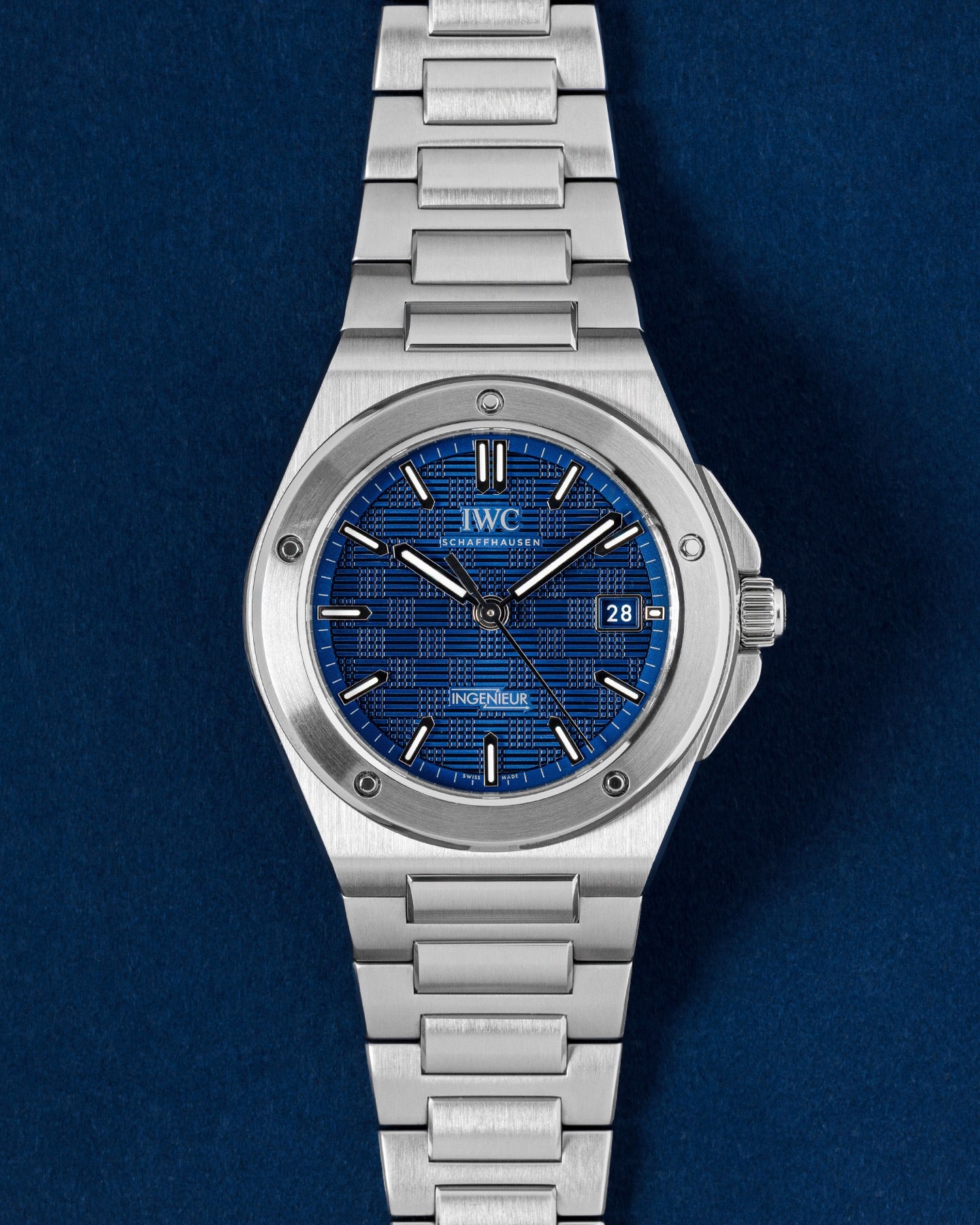 2025 blue dial IWC Ingenieur Automatic 40 IW328907 | Grand Caliber USA