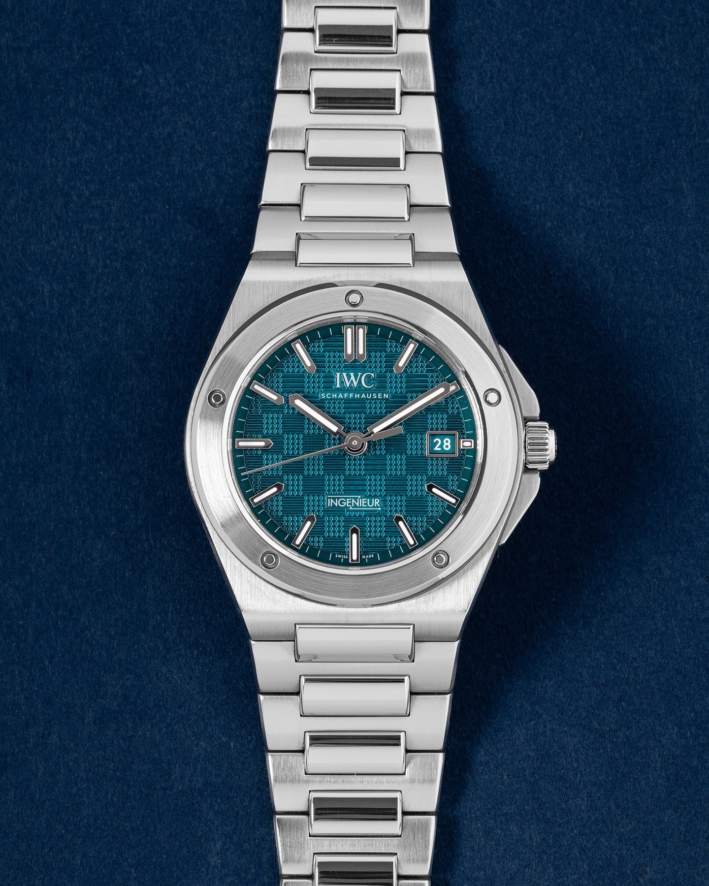 Aqua IWC Ingenieur Automatic 40 IW328903 | Grand Caliber Watches USA