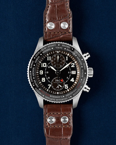 IWC Pilot's Watch Timezoner Chronograph Edition "80 Years Flight To New York" IW395003