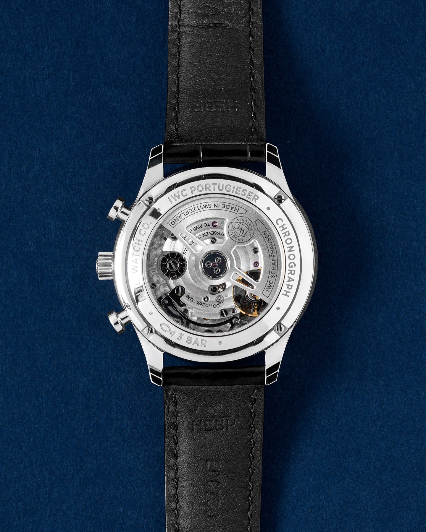 green IWC Portugieser Chronograph IW371615 | grand caliber texas