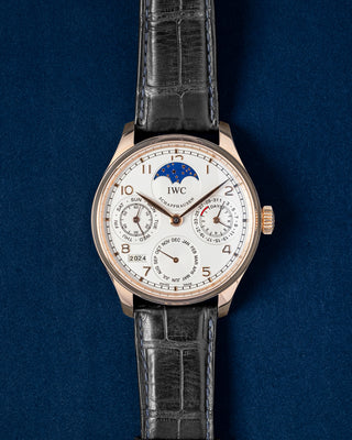 Rose Gold IWC Portugieser Perpetual Calendar IW502302 Watch | Grand Caliber Dallas