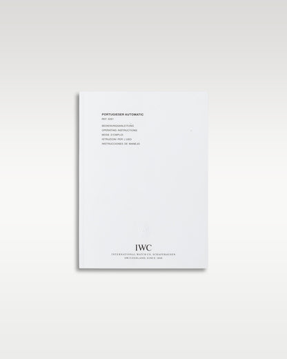 2008 Black IWC Portuguese Automatic IW500109 | Grand Caliber Watches