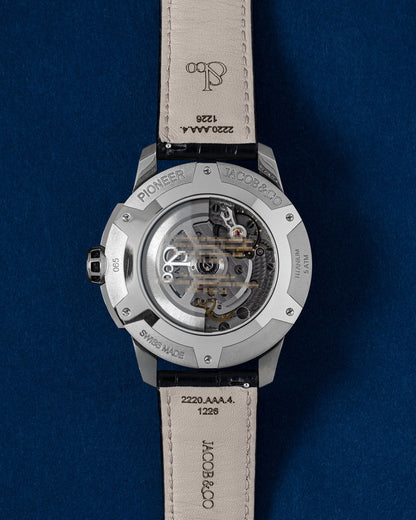 Animation dial Jacob & Co. Pioneer Excavator PI122.20.AB.AA.ACA4D | Grand Caliber Watches