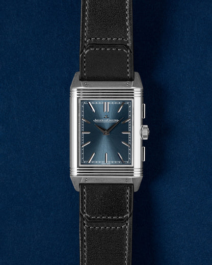 Blue JLC Reverso Tribute Chronograph Q389848J | Grand Caliber Texas
