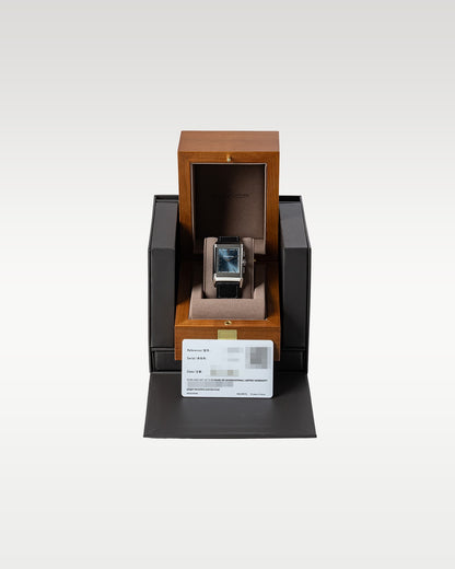 Blue JLC Reverso Tribute Chronograph Q389848J | Grand Caliber Texas