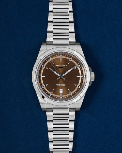 Brown Longines Conquest 2023 L3.830.4.62.6 | Grand Caliber DFW, Texas