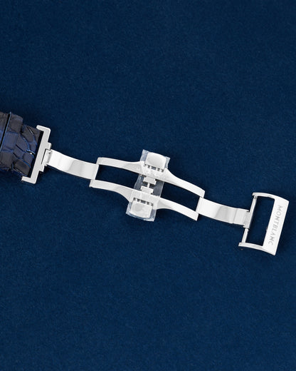 blue Montblanc Star Legacy Moonphase 129630 | Grand Caliber Dallas