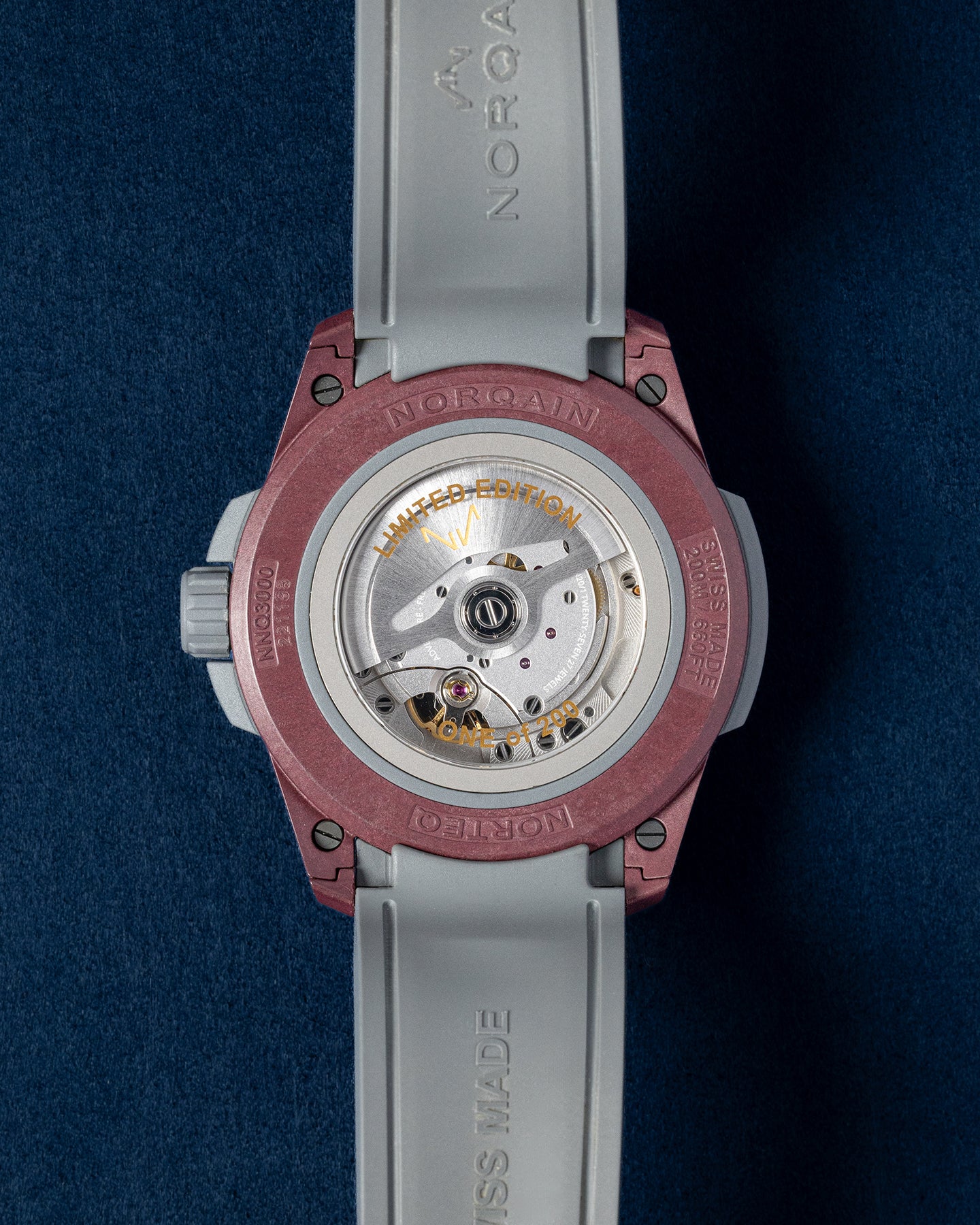 Limited Edition Norqain Wild One Burgundy NNQ3000QUG1LA/G001 Watch | Grand Caliber