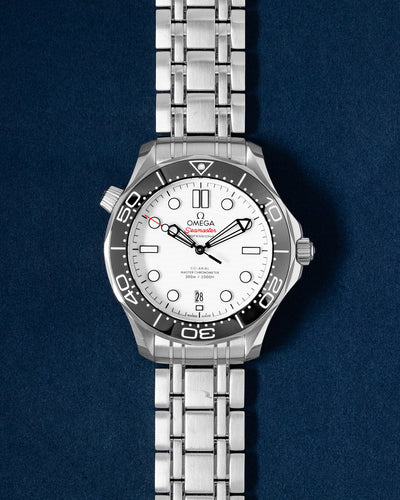 Steel White Omega Seamaster 21030422004001 Watch | Grand Caliber Dallas