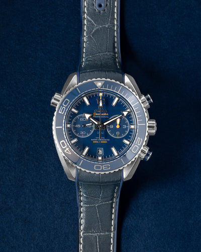 45.5mm Stainless Steel Omega Seamaster Blue 21530465103001 Watch at Grand Caliber