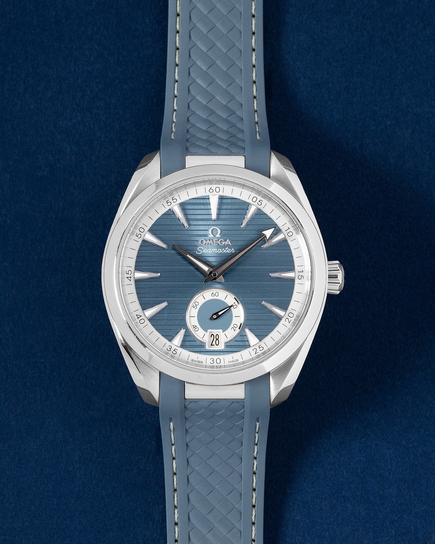 blue-grey Omega Seamaster Aqua Terra 150M 22012412103005 | Grand Caliber tx