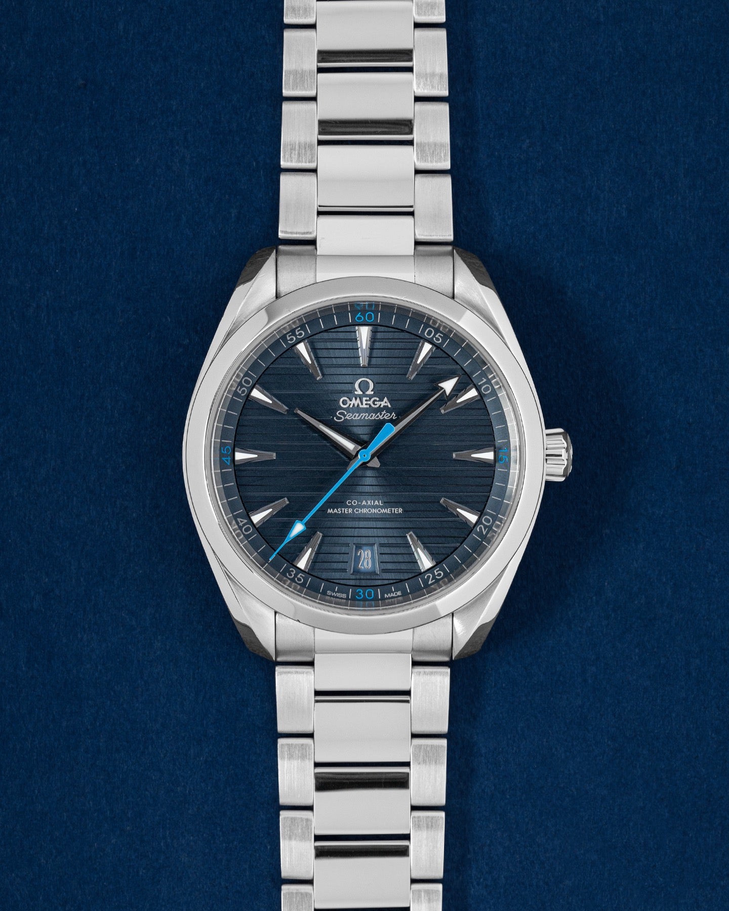Blue Omega Seamaster Aqua Terra 41 220.10.41.21.03.002 | Grand Caliber