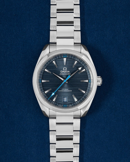 Blue Omega Seamaster Aqua Terra 41 220.10.41.21.03.002 | Grand Caliber