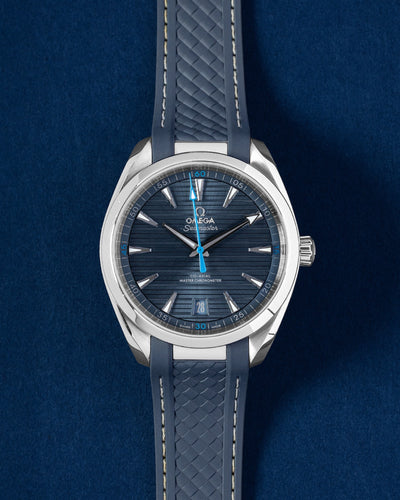 2021 Blue Omega Seamaster Aqua Terra | Grand Caliber Watches