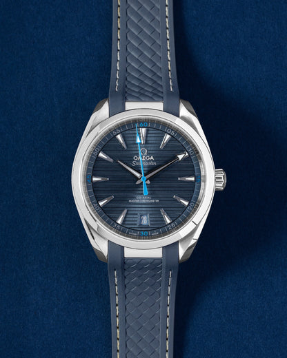 2021 Blue Omega Seamaster Aqua Terra | Grand Caliber Watches